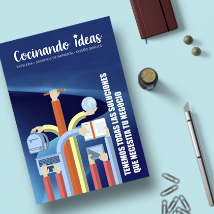 catálogo interactivo 2024 de papelería diseño gráfico imprenta movil